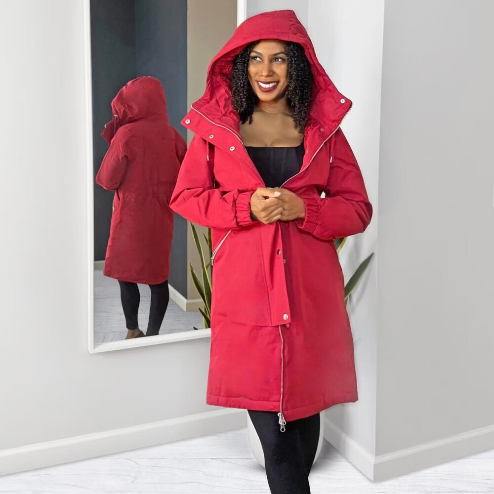 Danebrunhilde Winter Parka Dark Red